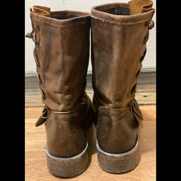 Leather  engineer Boots - Picture 5 of 6